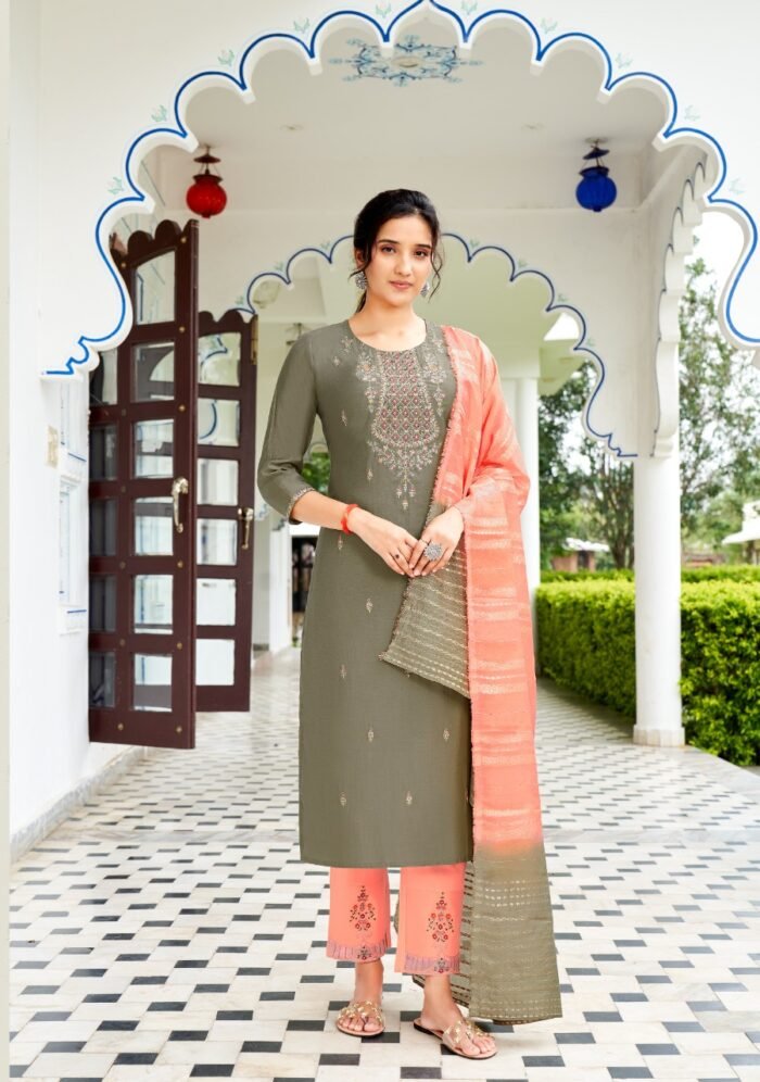 Fancy Kurti With Bottom & Dupatta
