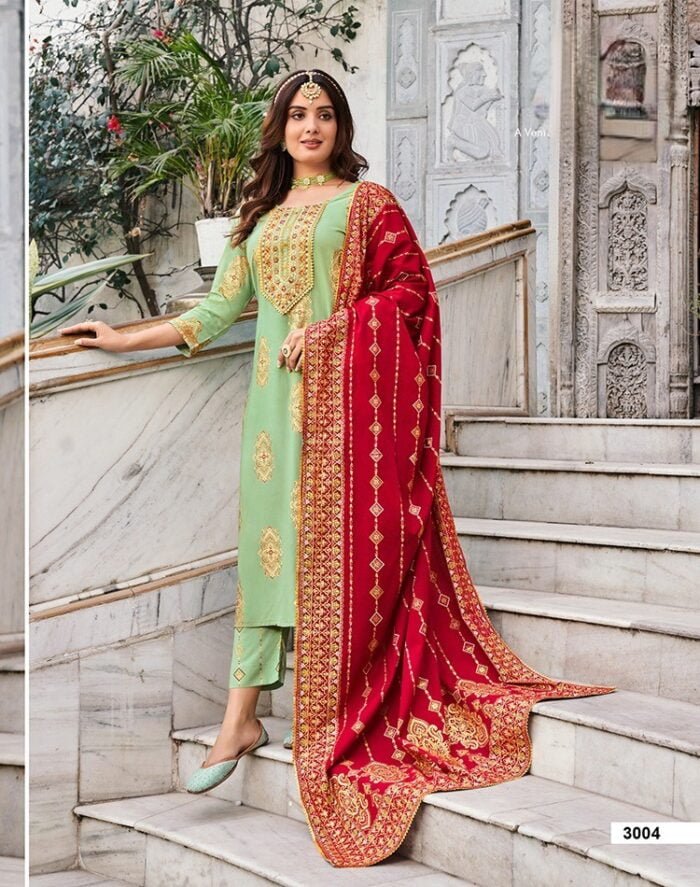 Occasional Kurti With Bottom & Dupatta