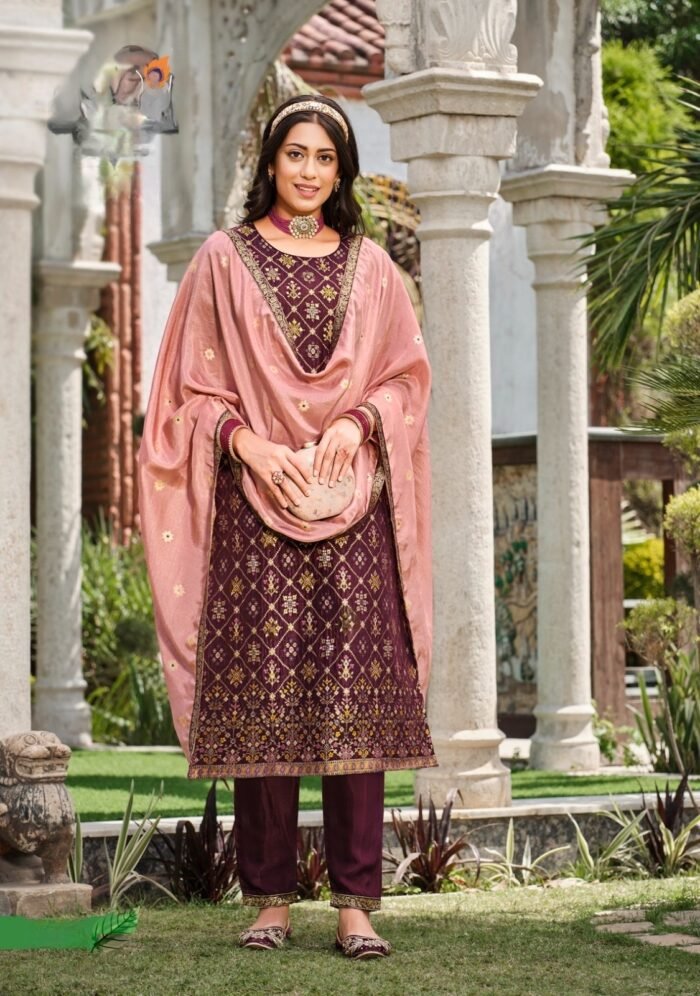 Designer Kurti With Bottom & Dupatta