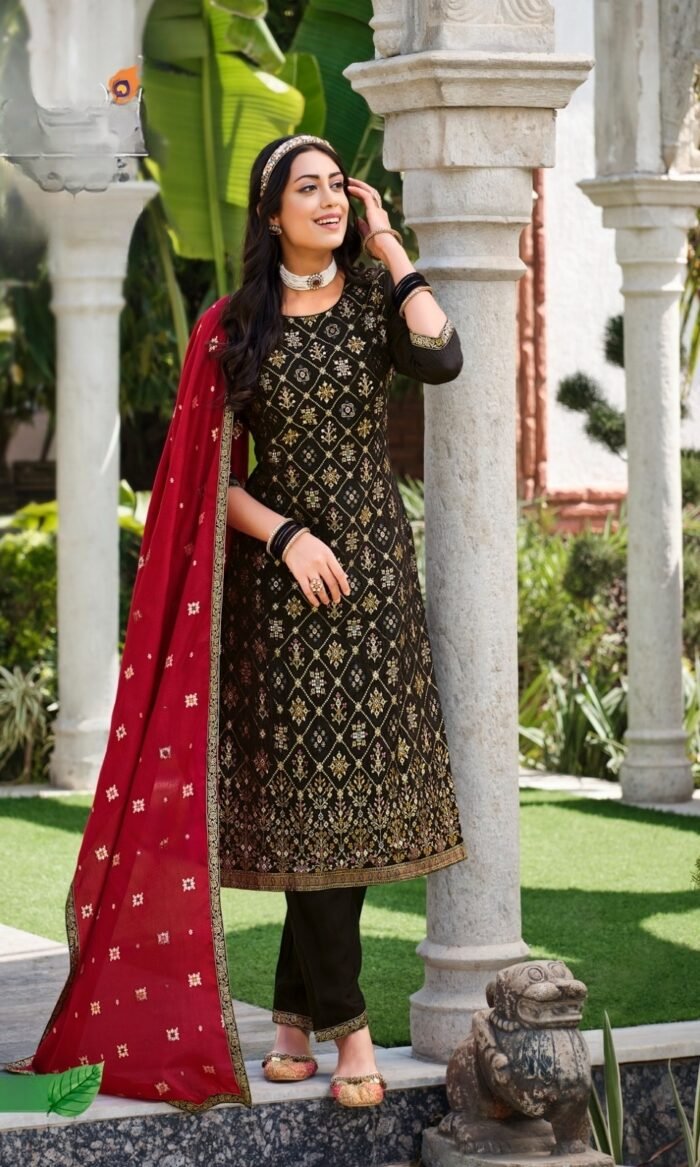 Designer Kurti With Bottom & Dupatta