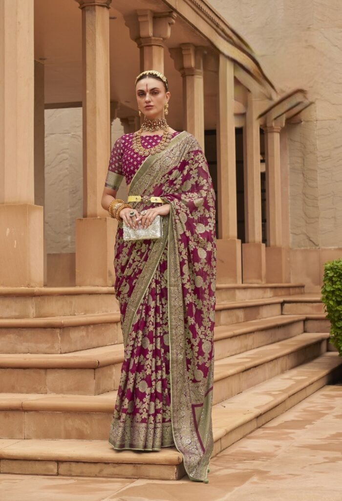 Designer Banarasi Brasso Saree