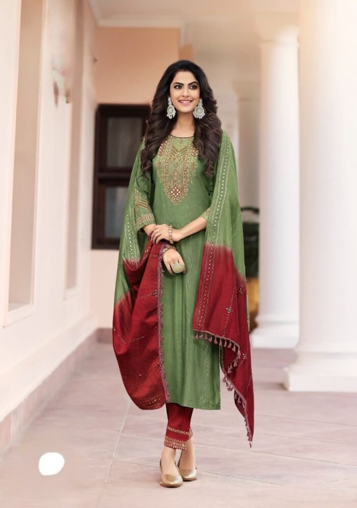 Kurti With Bottom & Dupatta