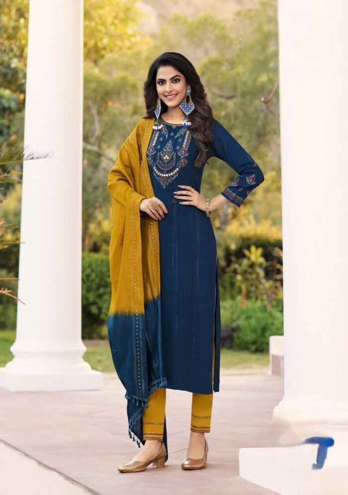Kurti With Bottom & Dupatta