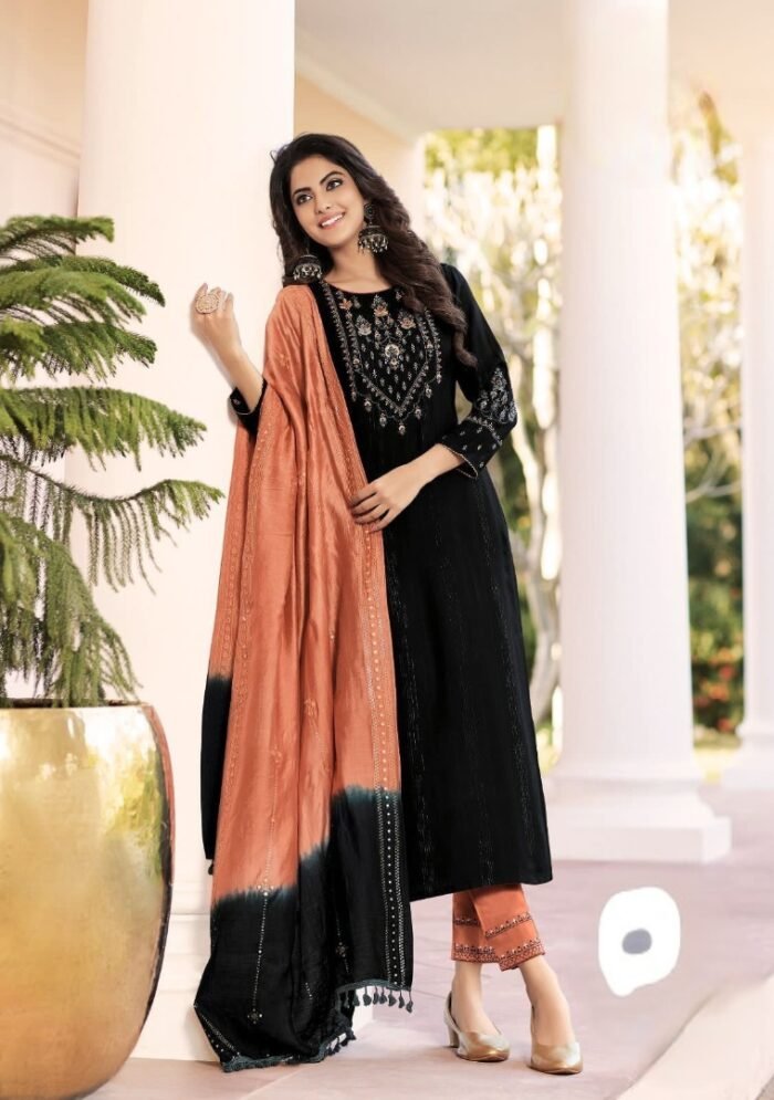 Kurti With Bottom & Dupatta