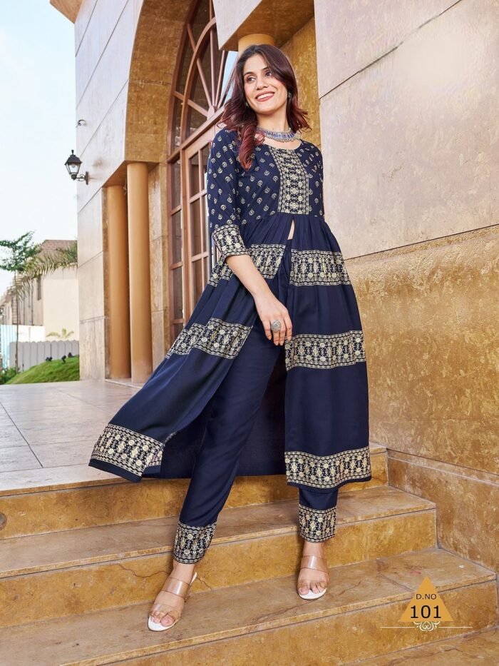 Fancy Long Kurti With Bottom