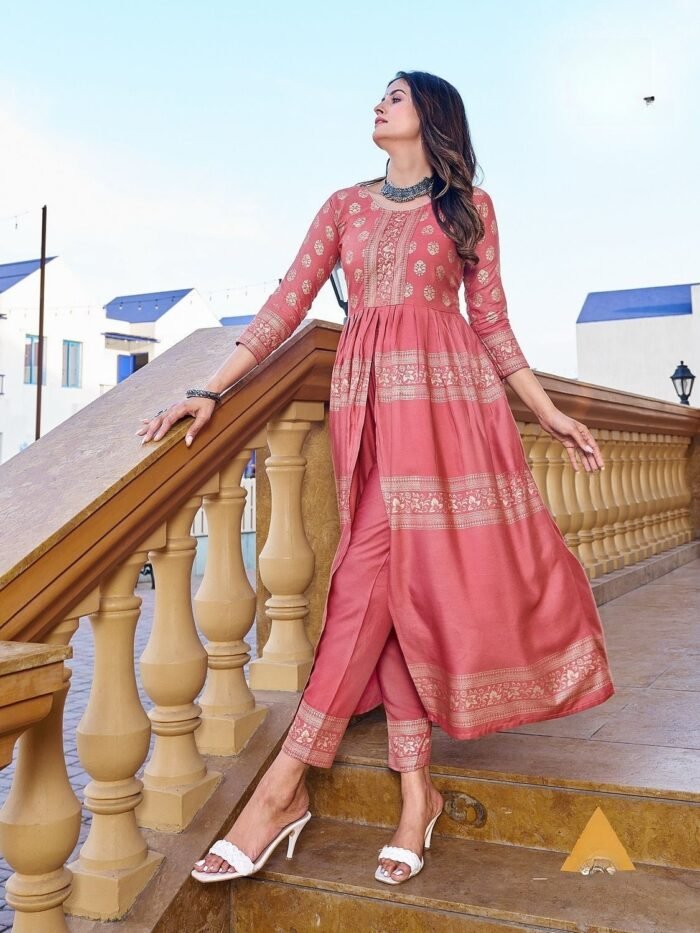 Fancy Long Kurti With Bottom