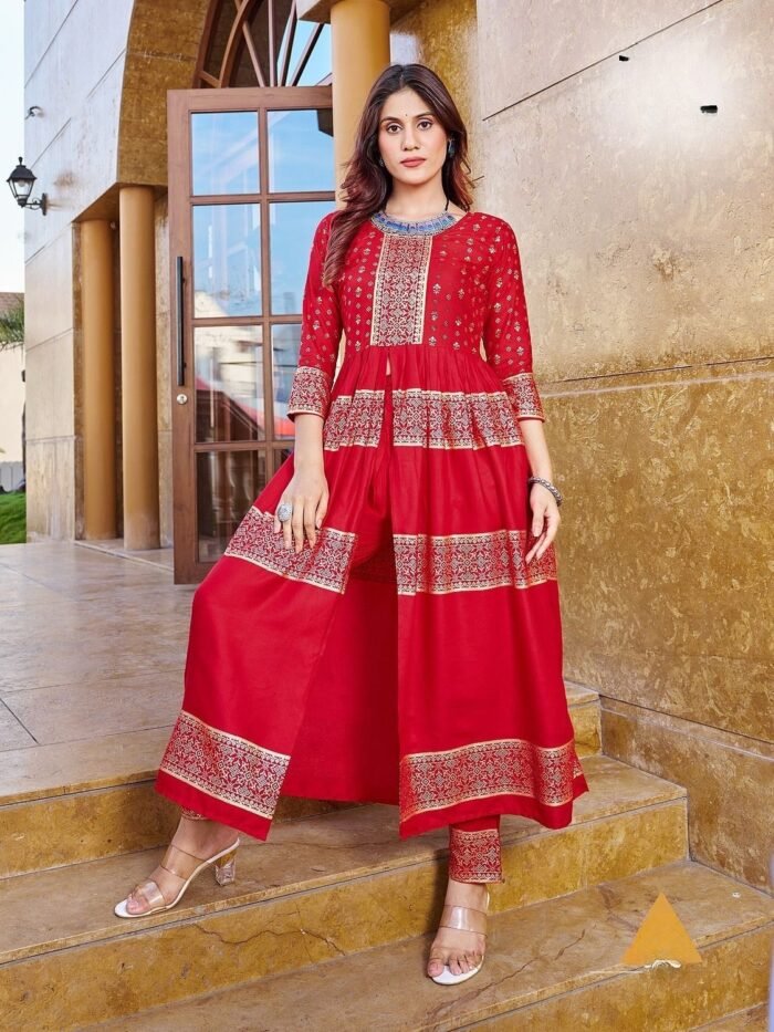 Fancy Long Kurti With Bottom