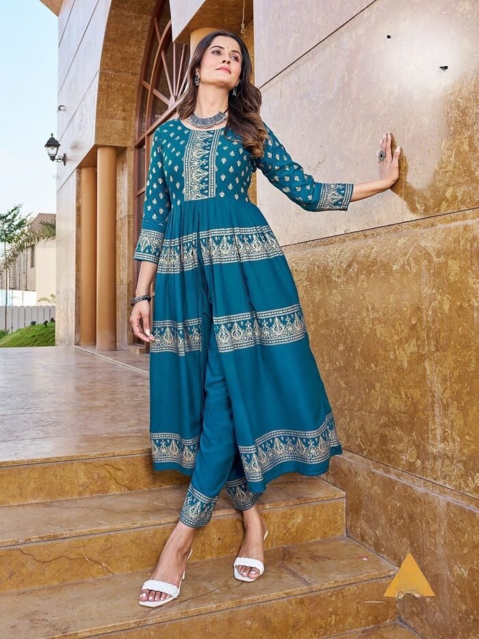 Fancy Long Kurti With Bottom