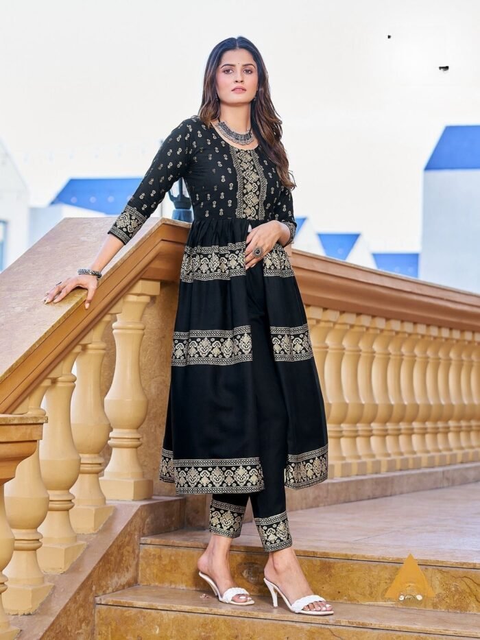 Fancy Long Kurti With Bottom