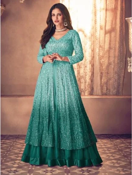 Shaded Designer Georgette Salwar Suits