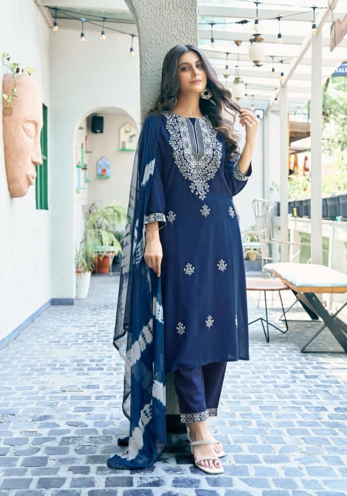 Rayon Embroidered Kameez