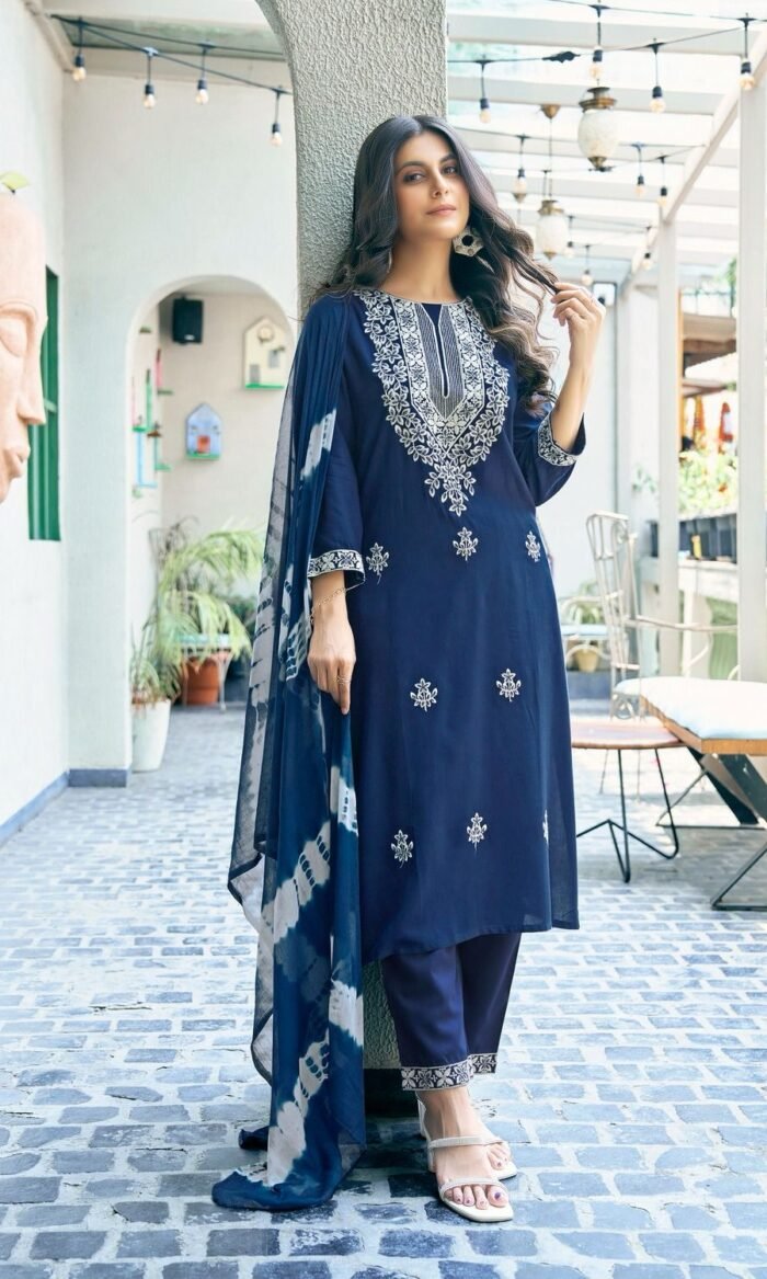Rayon Embroidered Kameez