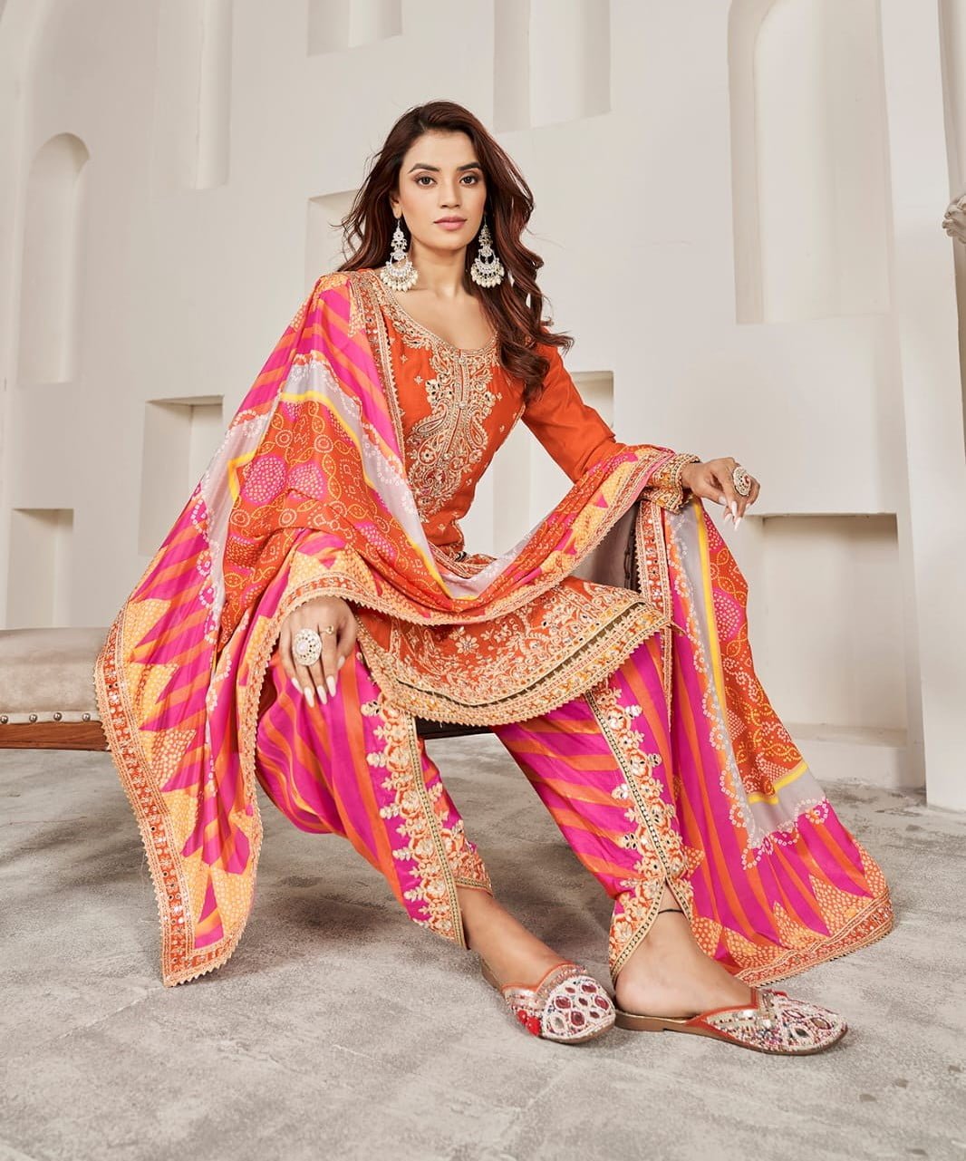 Premium Chinon Designer Salwar Suit - Image 2