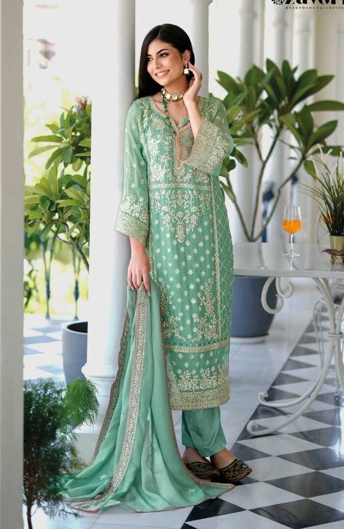 Soft Organza Pakistani Designer Kameez
