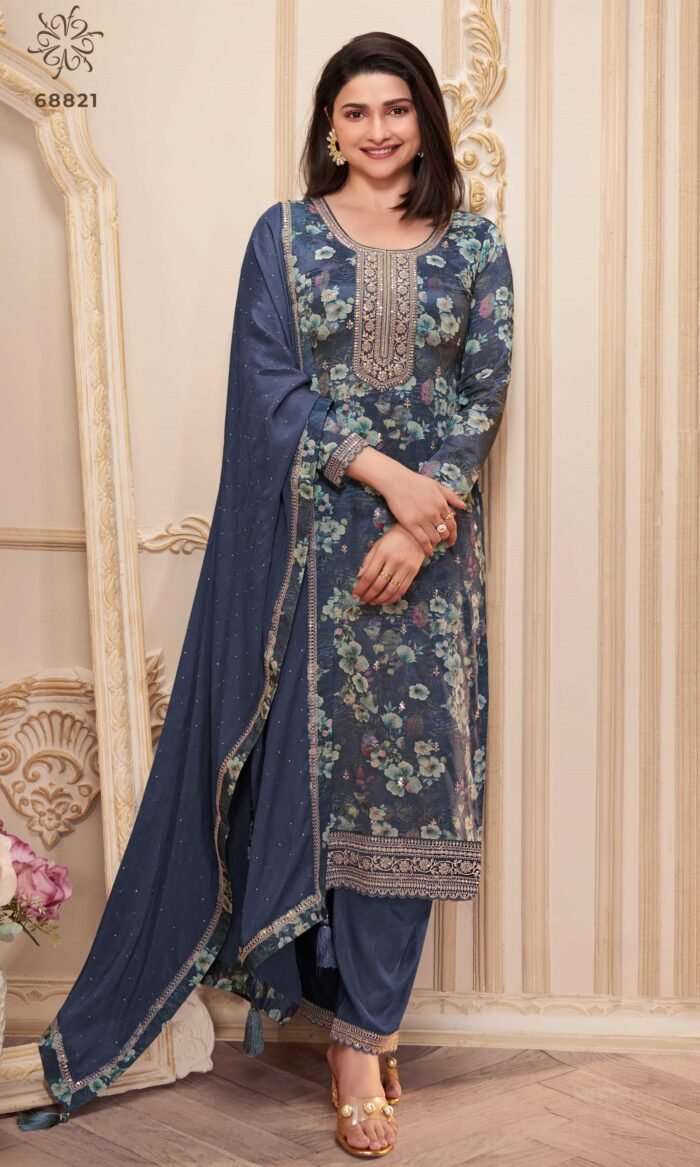 Chinon Digital Printed Salwar Kameez