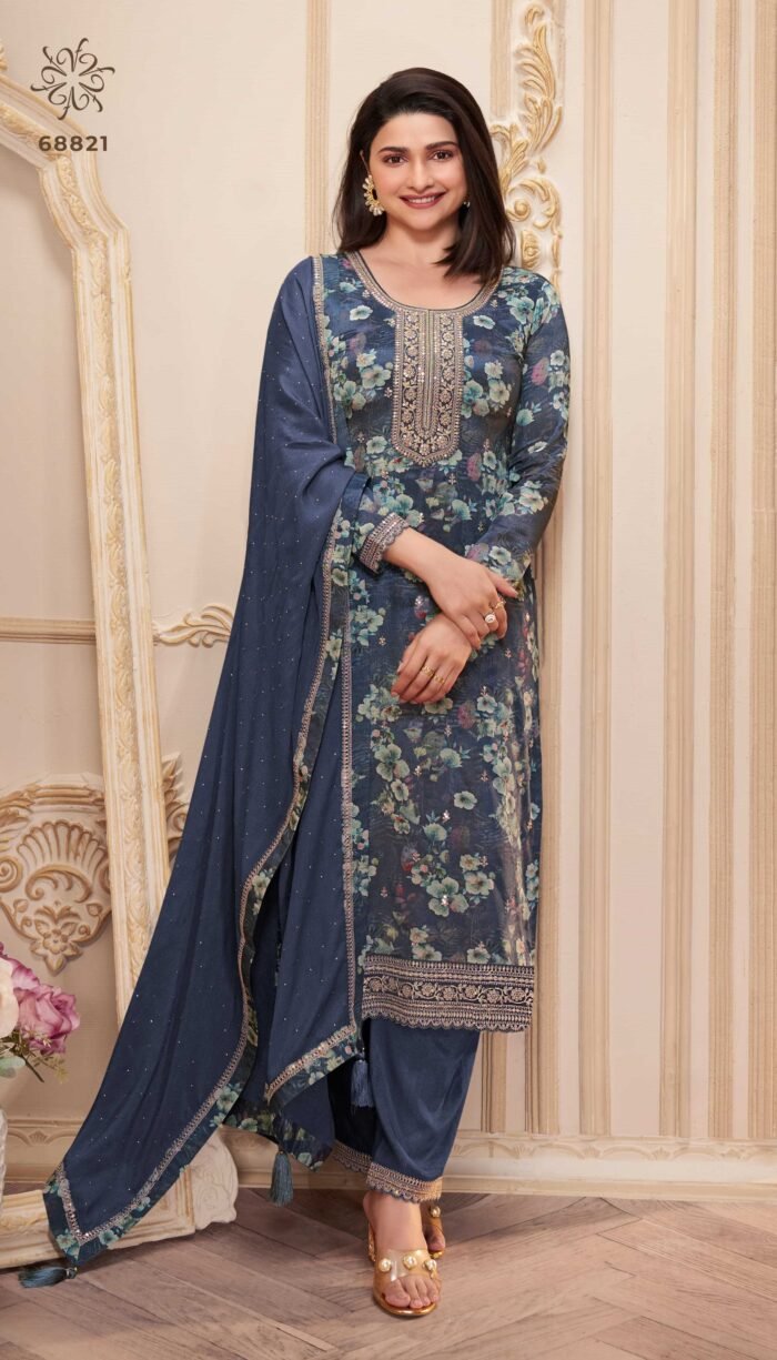 Chinon Digital Printed Salwar Kameez