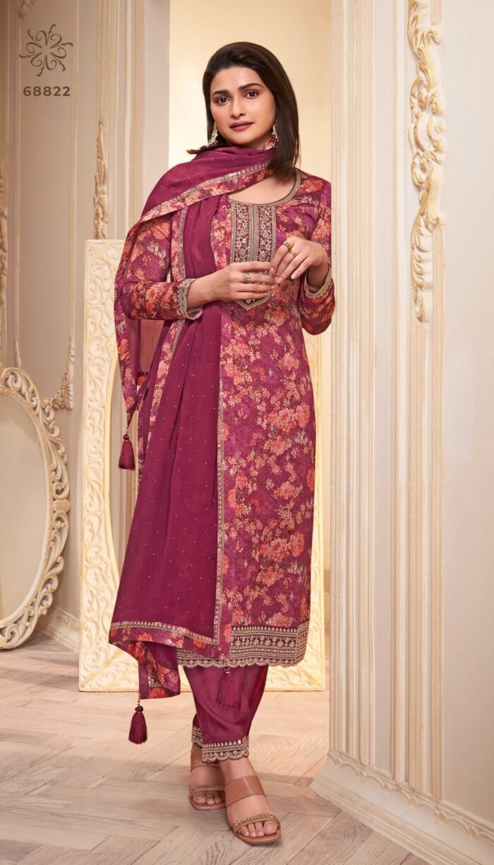 Chinon Digital Printed Salwar Kameez