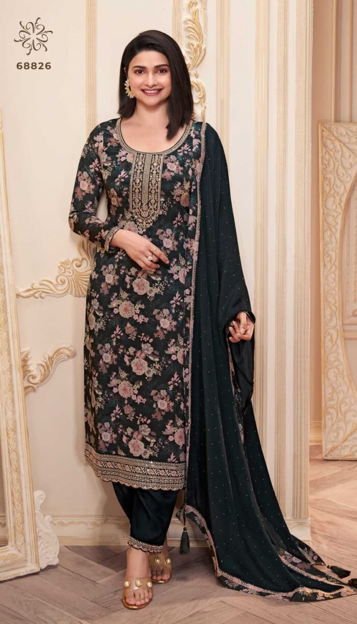 Chinon Digital Printed Salwar Kameez