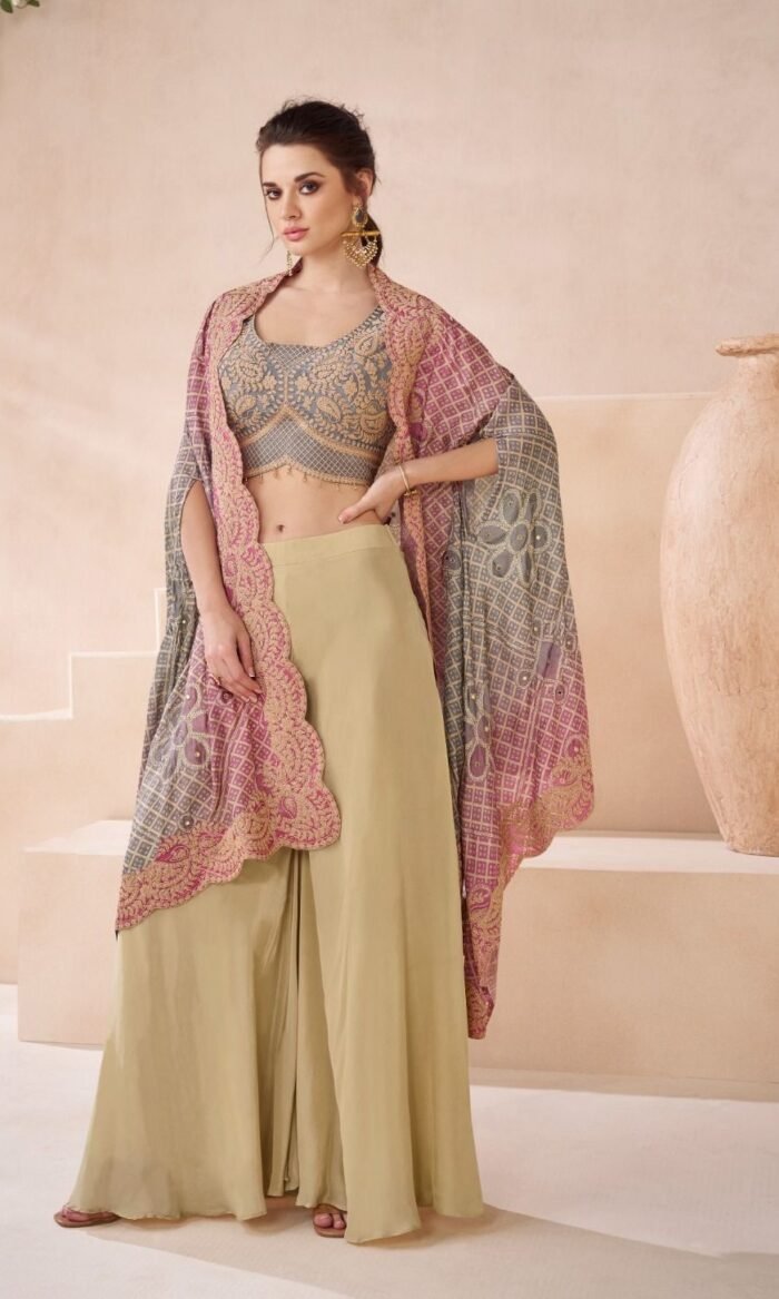 Western Embroidered Designer Kameez