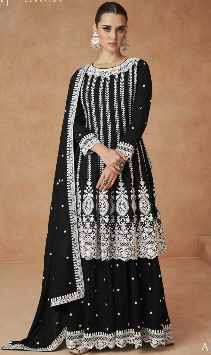 Embroidered Premium Silk Designer Kameez