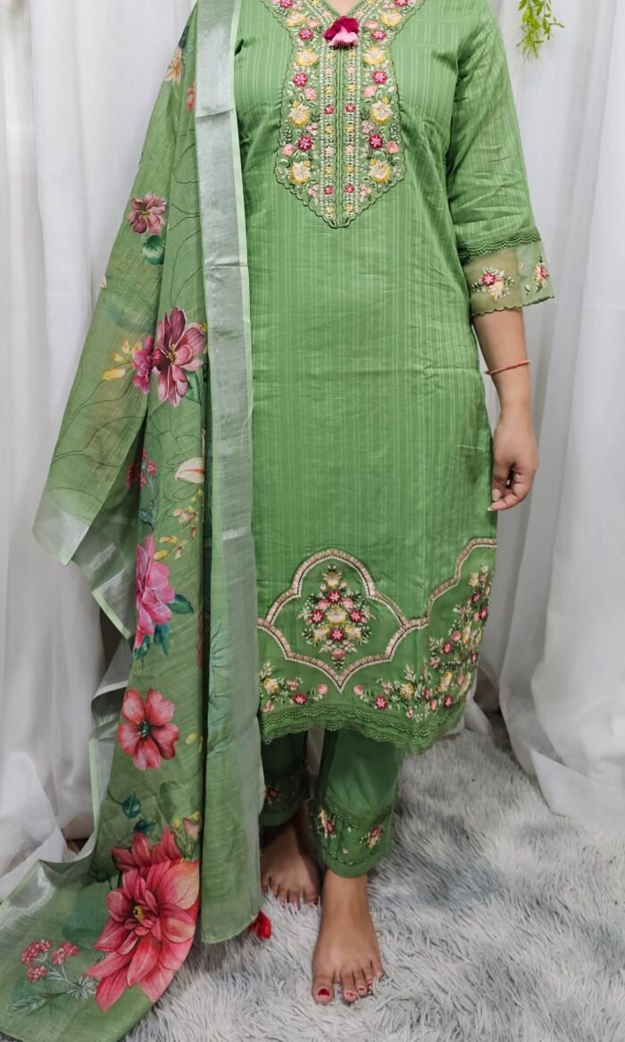 Cotton Embroidered Kameez