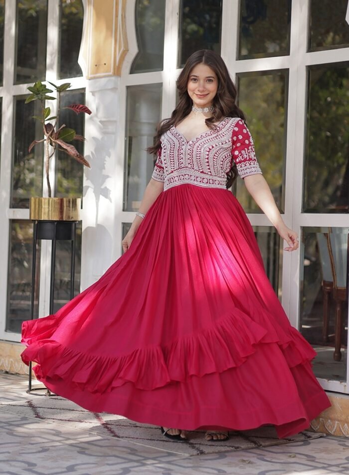 Georgette Gown with Bottom