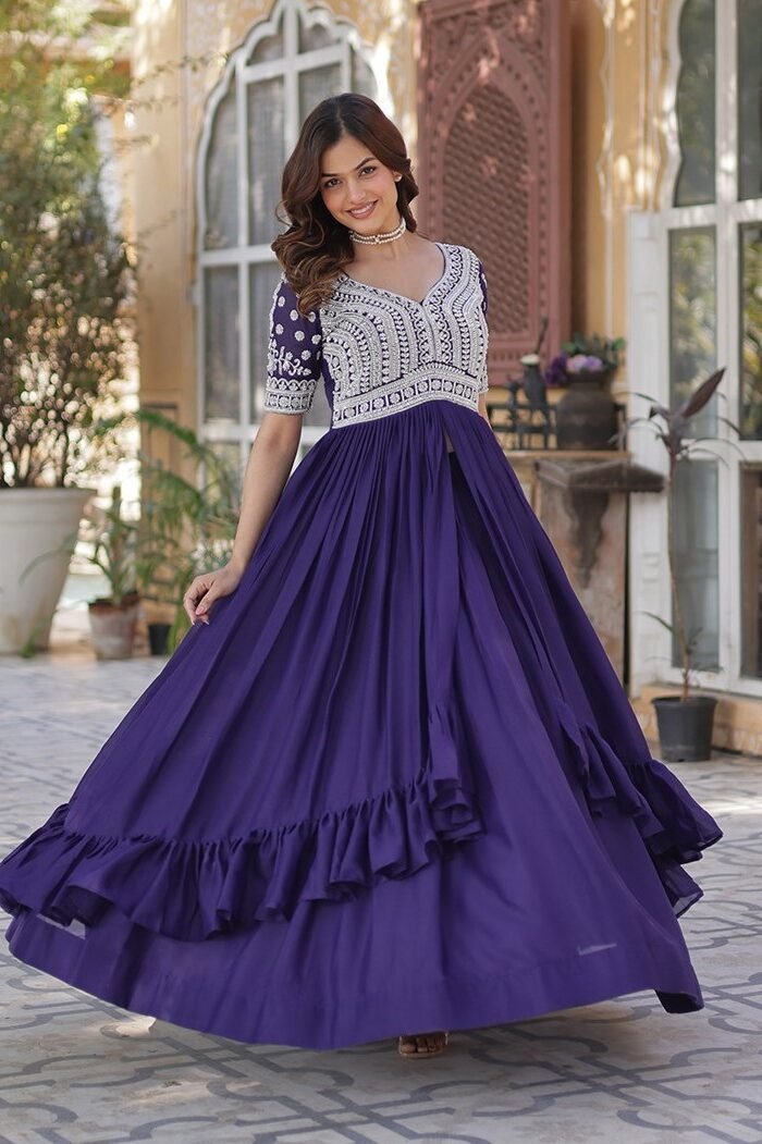 Georgette Gown with Bottom