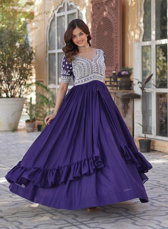 Georgette Gown with Bottom